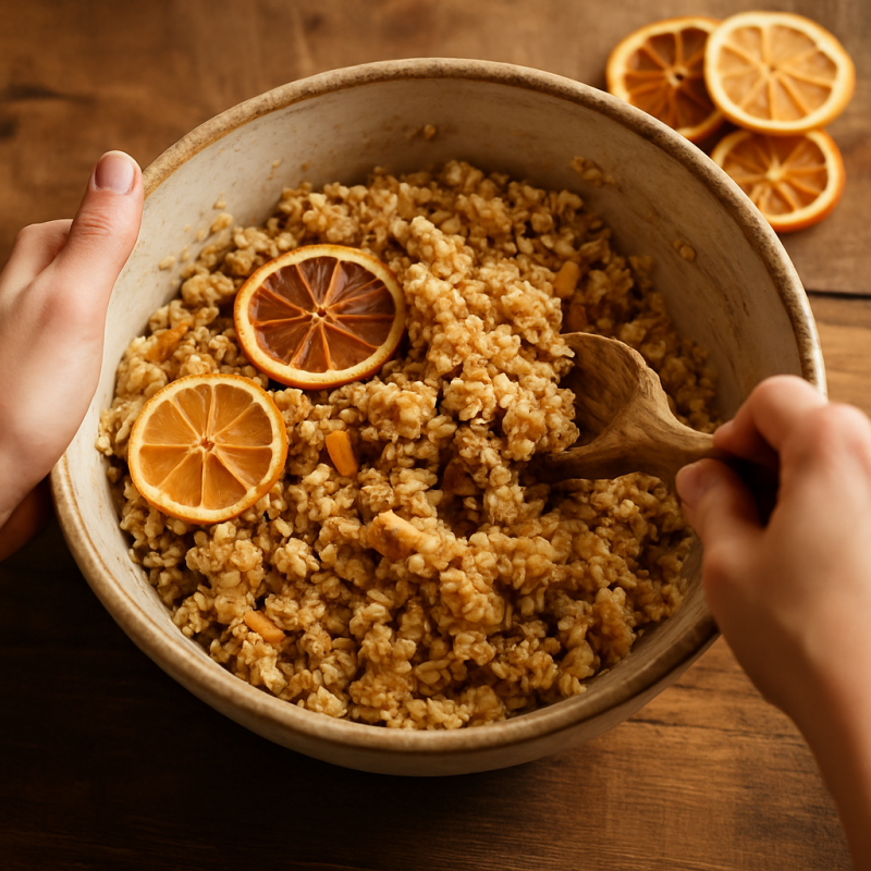 Cauți o gustare sănătoasă, gustoasă și ușor de pregătit pentru cei mici? Îți prezentăm batoanele energizante cu ovăz, miere și citrice deshidratate — fără zahăr rafinat, bogate în fibre, vitamine și arome naturale. Ideale pentru pachețelul de școală sau pauza de joacă!
🍊 Ovăz integral
🍯 Miere de albine crudă
🌿 Portocală, lămâie și lime deshidratate artizanal

👉 Descoperă rețeta completă pe blogul Citrusence