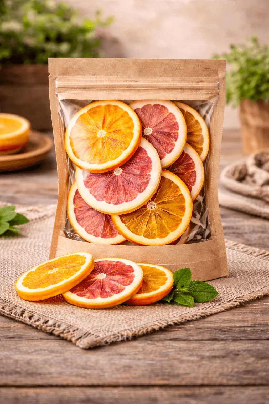 Citrusence Mix Citrice Deshidratate Tonuri Calde – Portocală Grapefruit 200 g - imagine 2