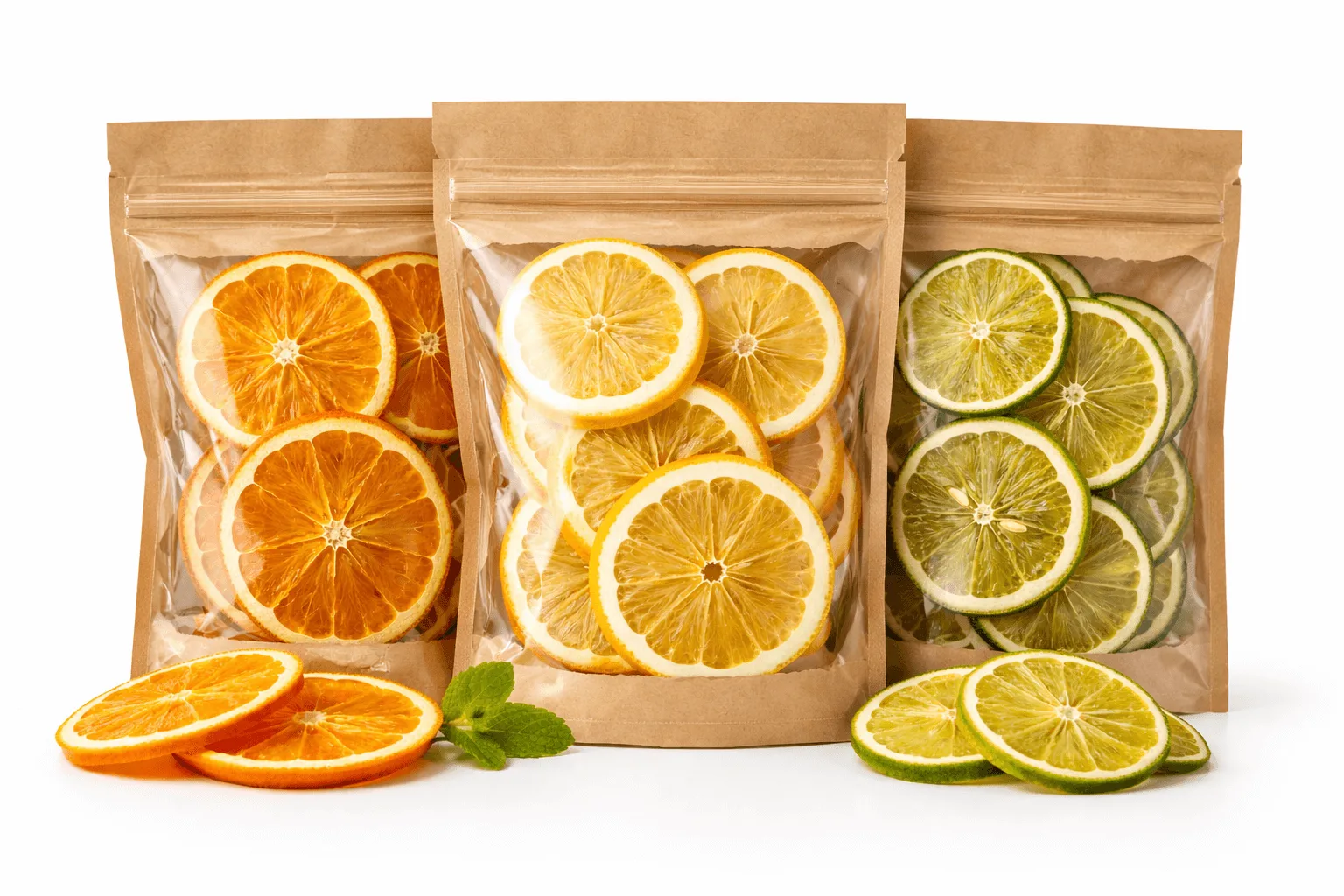 Citrusence Set Mini Decor Citrice – Portocală Lămâie Lime 3 x 50 g - imagine 1