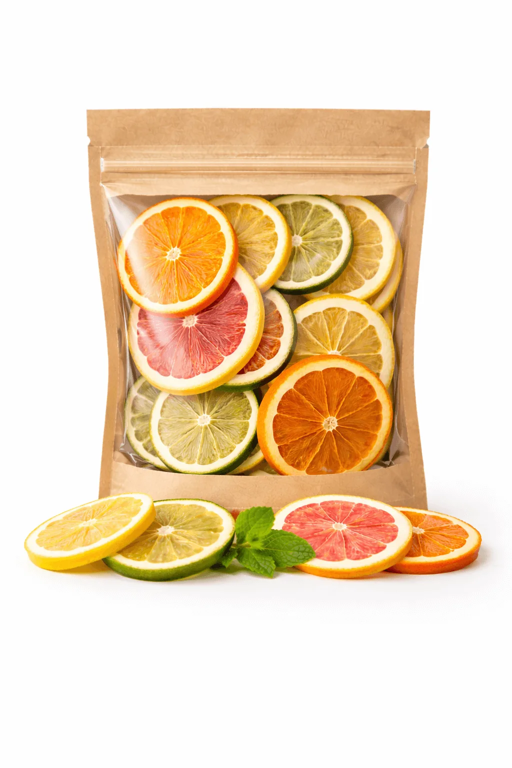 Citrusence Set Start Decor Citrice – 4 Citrice- Felii Mixte 150 g - imagine 1