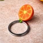 Breloc decorativ felie de portocală