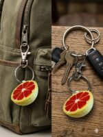 Breloc decorativ felie de lamaie Citrusence - imagine 2